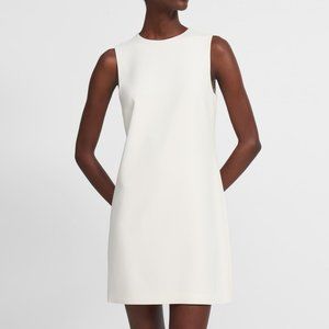 Theory Easy Shift Dress - Linen, white, with tags
